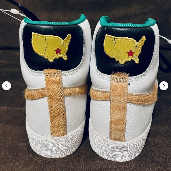 RARE Excellent Nike Blazer Premium High Tiger Woods Green Jacket 8 US 41 EU - Picture 5 of 10